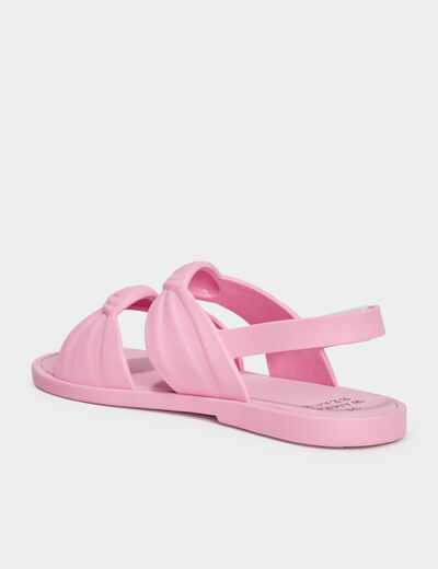 Sandales brides noeuds Wamea Beach rose fille