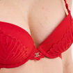 Soutien-gorge embo&icirc;tant dentelle rouge femme
