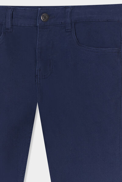 Pantalon slim stretch bleu marine garçon
