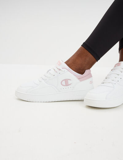 Tennis basses &agrave; lacets Champion rose femme