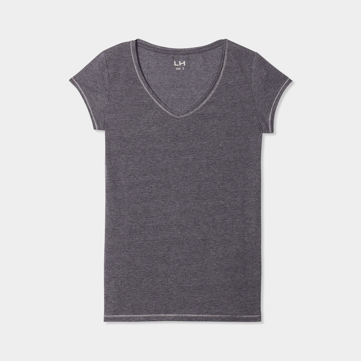 T-shirt manches courtes gris foncé femme