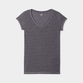 T-shirt manches courtes gris foncé femme