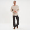 T-shirt chaud technique manches longues gris clair homme