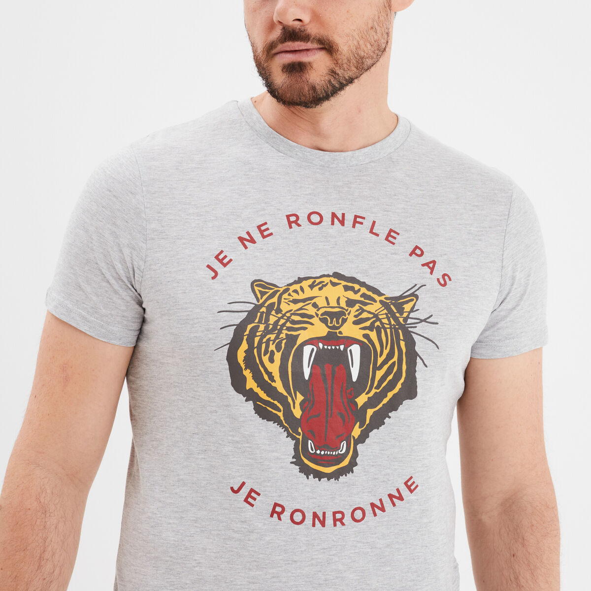 Ensemble pyjama 2 pièces gris homme