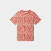 T-shirt manches courtes col rond terracotta homme