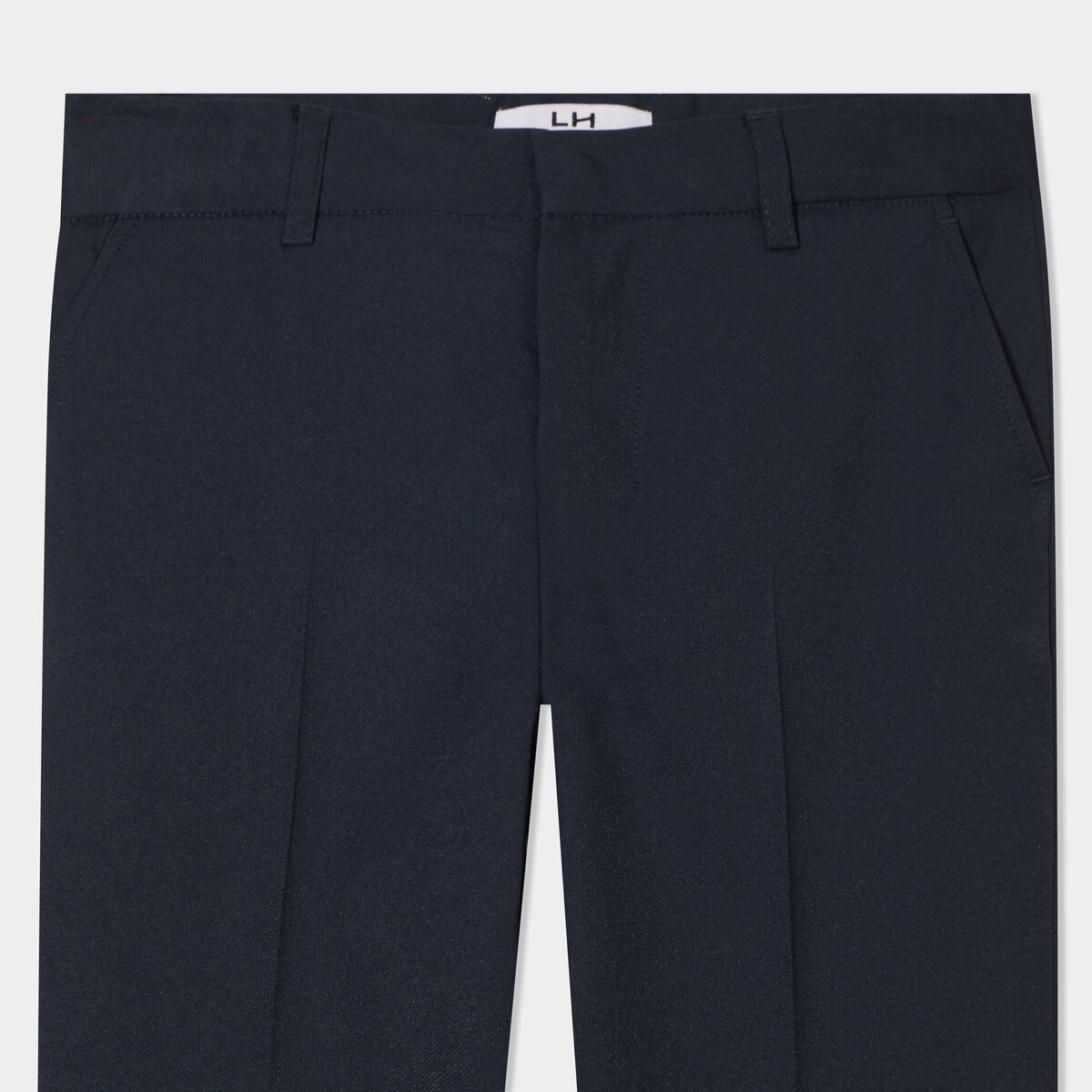 Pantalon de costard droit à pinces bleu marine garçon