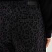 Jean balloon coton denim noir femme