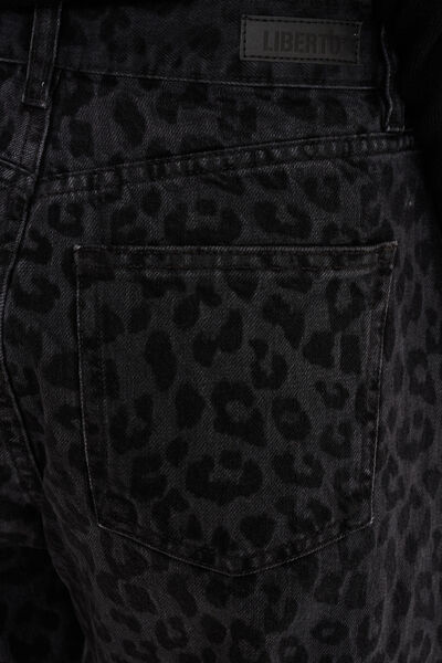 Jean balloon coton denim noir femme