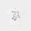 T-shirt avec col rond manches courtes creme garçon