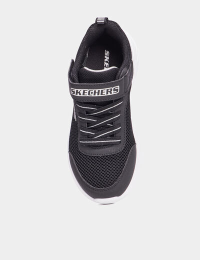 Baskets running Skechers Bounder Tech noir garçon