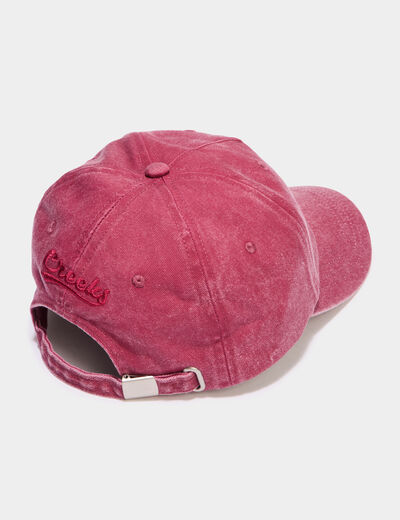 Casquette bordeaux femme