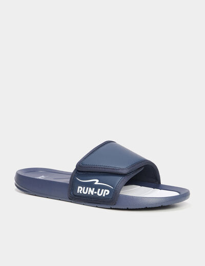 Mules de plage à scratchs multicolore homme