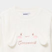 Sweat relax effet velours Cinnamoroll blanc fille