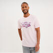T-shirt col rond manches courtes coton rose clair homme