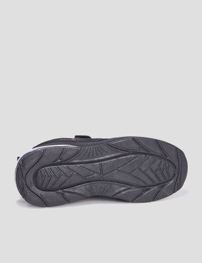 Baskets running à scratchs Kappa Myagi noir garçon