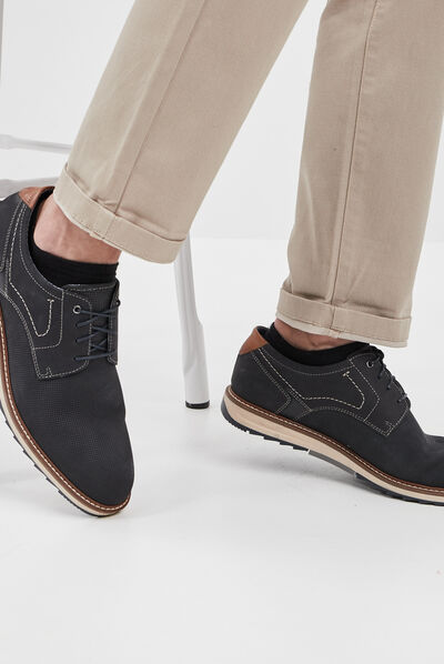 Derbies lacées bleu marine homme
