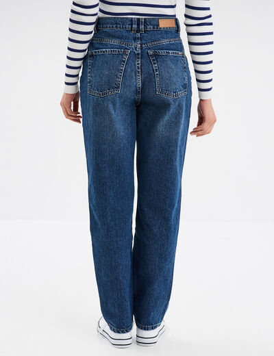 Jeans mom 7/8ème taille haute Creeks denim stone femme