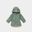 Parka imperm&eacute;able d&eacute;perlante fourr&eacute;e vert kaki b&eacute;b&eacute; gar&ccedil;on