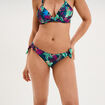 Bas de maillot de bain d&eacute;tails noeuds bleu p&eacute;trole femme