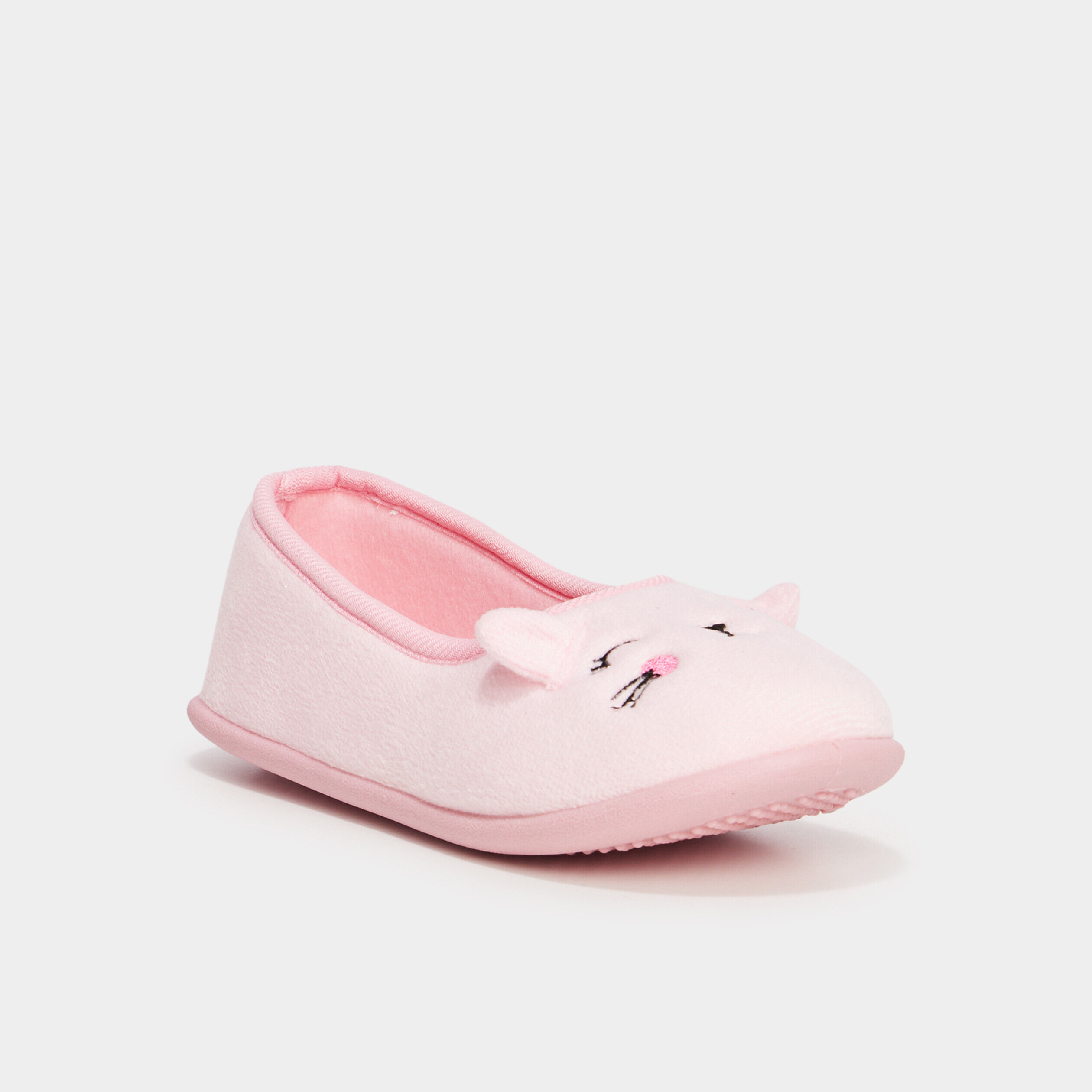 Chaussons ballerines polaires rose fille LH