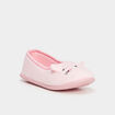Chaussons ballerines polaires rose fille