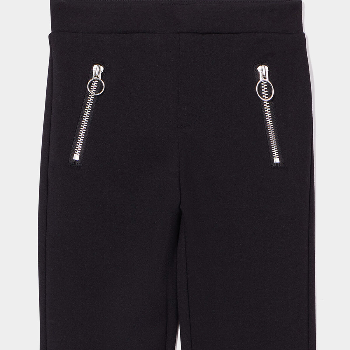 Tregging flare avec poches zippées noir fille