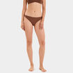 String microfibre sans coutures marron femme