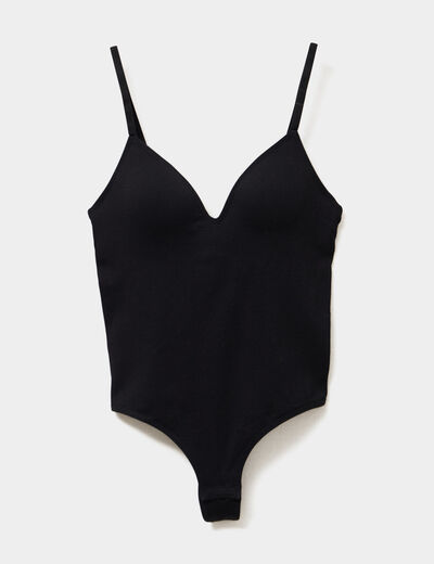 Body string ajustable noir femme