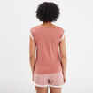 Ensemble pyjama 2 pièces t-shirt à noeud terracotta femme