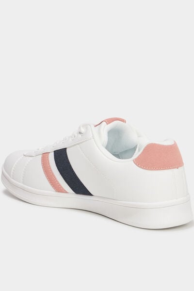 Baskets &agrave; lacets blanc femme
