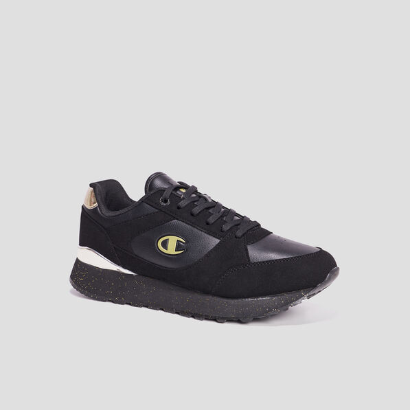 Tennis basses à lacets Champion noir femme