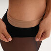 Collant polaire effet transparent 80D noir femme