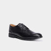 Derbies en cuir avec lacets noir homme
