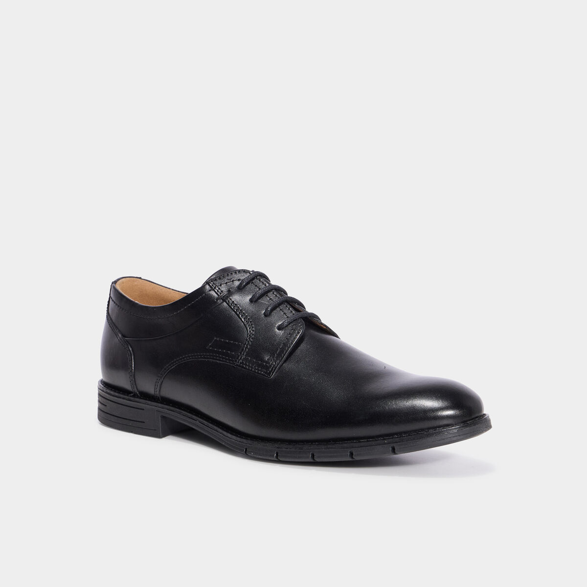 Derbies en cuir avec lacets noir homme