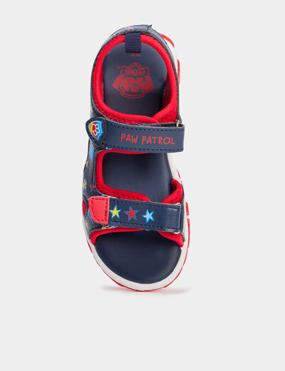 Sandales semelles lumineuses Paw Patrol bleu marine garçon