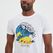 Ensemble pyjama short Pikachu Pokémon blanc homme