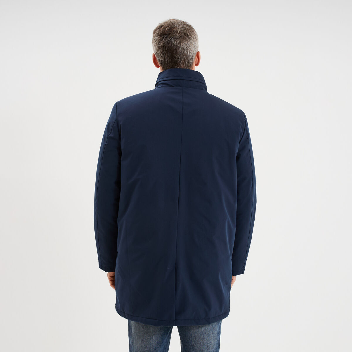 Parka 3-en-1 d&eacute;perlante bleu fonc&eacute; homme