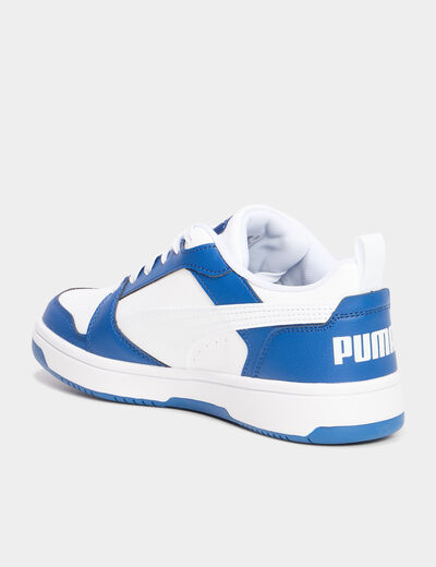 Tennis basses à lacets Puma Rebound bleu roi garçon