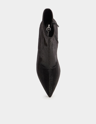 Bottines talons aiguilles Mosquitos noir femme