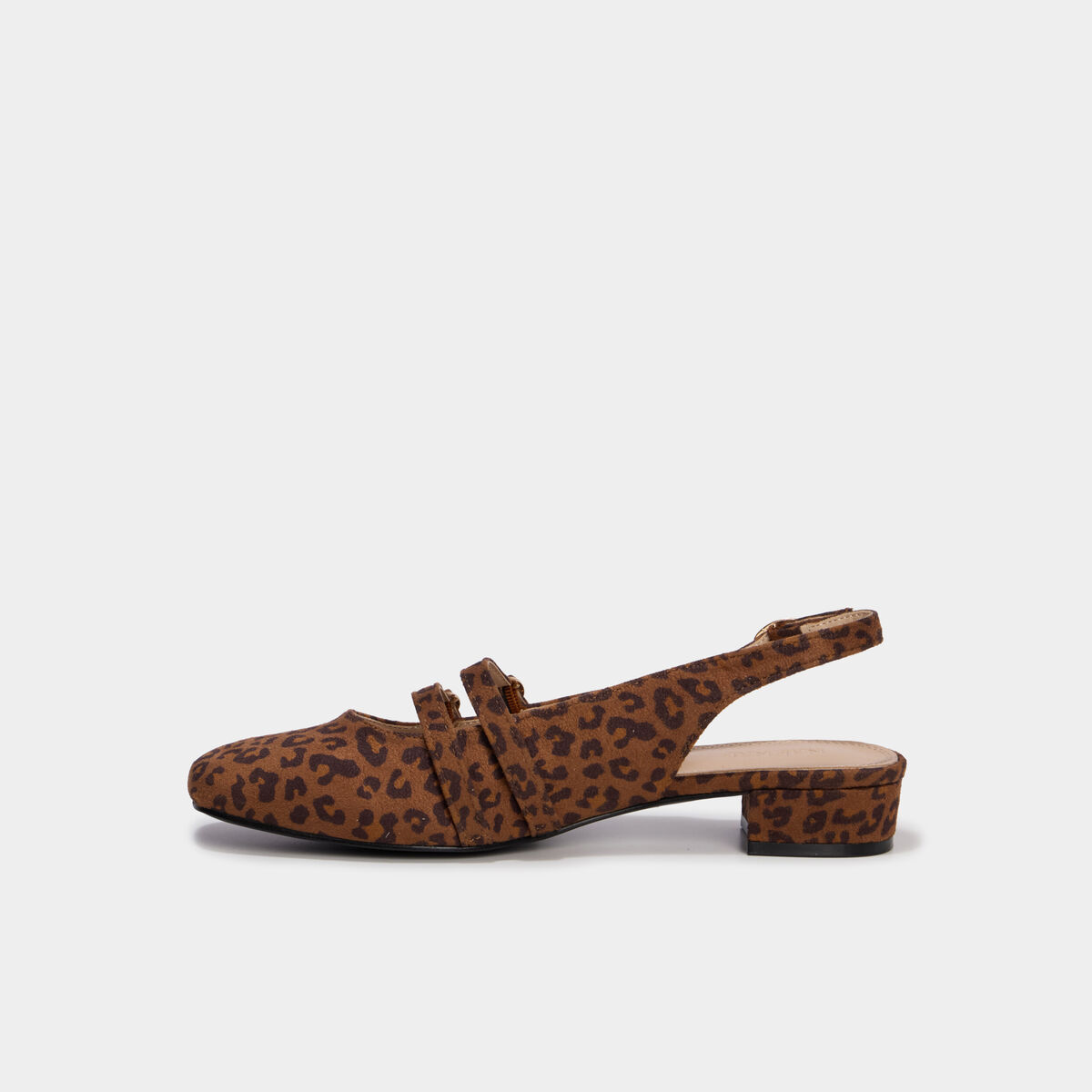 Ballerine slingback &agrave; brides dor&eacute;es multicolore femme