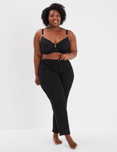 Soutien-gorge emboîtant dentelle noir femme grande taille