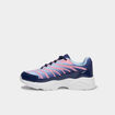 Baskets running &agrave; lacets bleu marine fille