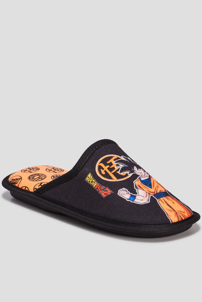 Chaussons mules Dragon Ball Z noir garçon