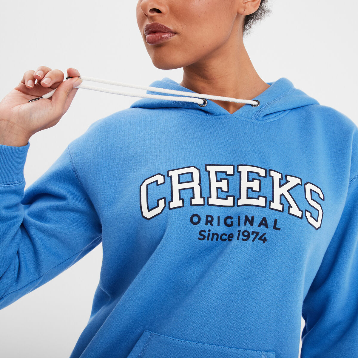 Sweat à capuche hoodie Creeks Original bleu femme
