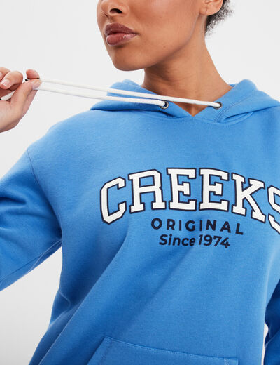 Sweat à capuche hoodie Creeks Original bleu femme