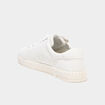 Tennis basses zipp&eacute;es blanc femme