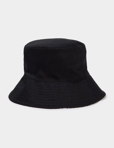 Bob avec bord large noir homme