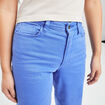 Pantalon wide leg taille haute bleu electrique femme