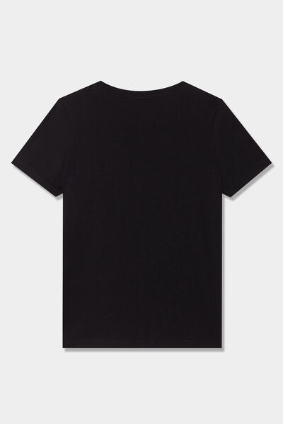 T-shirt manches courtes noir garçon