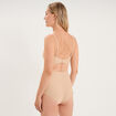 Soutien-gorge brassi&egrave;re bandeau padd&eacute; beige femme